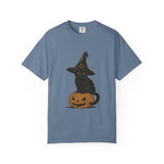 Halloween Cat T-Shirt, Spooky Black Cat Tee
