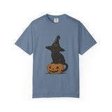 Halloween Cat T-Shirt, Spooky Black Cat Tee
