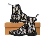 Groovy Ghosts,Hippie Disco Ghost, Women's Canvas Boots