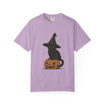 Halloween Cat T-Shirt, Spooky Black Cat Tee
