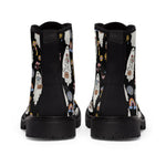 Groovy Ghosts,Hippie Disco Ghost, Women's Canvas Boots