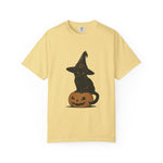 Halloween Cat T-Shirt, Spooky Black Cat Tee