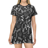 Dark Night Forest T-Shirt Dress