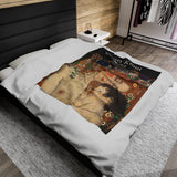 Gustav Klimt Velveteen Plush Blanket