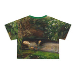 Ophelia - John Everett Millais, 1852 - crop top Tee