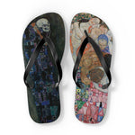 Gustav Klimt Death and Life Flip Flops