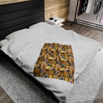 Gustav Klimt Velveteen Plush Blanket