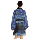 Van Gog inspired Long Sleeve Kimono Robe