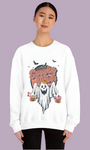 Vintage Floral Ghost Halloween Sweatshirt