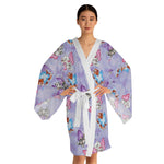 Butterfly Kitten  Kimono Robe