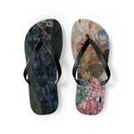 Gustav Klimt Death and Life Flip Flops