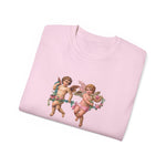 Retro Angel Graphic Tee - "livin my best life"