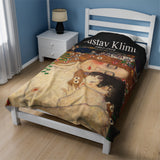 Gustav Klimt Velveteen Plush Blanket