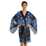 Van Gog inspired Long Sleeve Kimono Robe