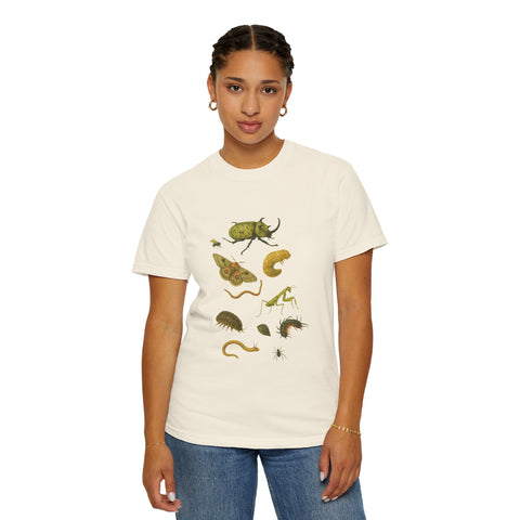 Vintage Insect Illustration T-Shirt