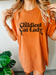 Childless Cat Lady Black Cat T-shirt