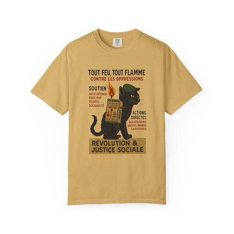 Revolutionary Cat Unisex T-Shirt, Social Justice Tee