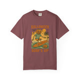 Unisex Halloween Surf T-Shirt, Vintage Surfing Tee