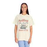 Spilling the Tea T-shirt, Fun Gift for Tea Lovers