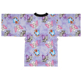 Butterfly Kitten  Kimono Robe