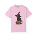 Halloween Cat T-Shirt, Spooky Black Cat Tee