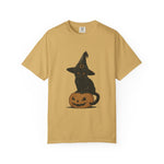 Halloween Cat T-Shirt, Spooky Black Cat Tee