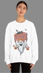 Vintage Floral Ghost Halloween Sweatshirt