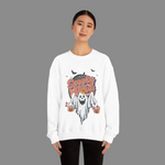 Vintage Floral Ghost Halloween Sweatshirt