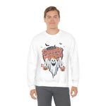 Vintage Floral Ghost Halloween Sweatshirt