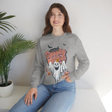 Vintage Floral Ghost Halloween Sweatshirt