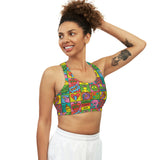 Basquiat Seamless Sports Bra