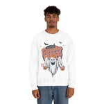 Vintage Floral Ghost Halloween Sweatshirt