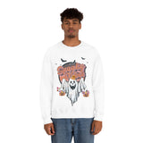 Vintage Floral Ghost Halloween Sweatshirt