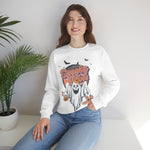 Vintage Floral Ghost Halloween Sweatshirt