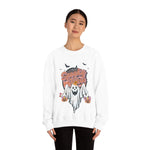 Vintage Floral Ghost Halloween Sweatshirt