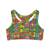 Basquiat Seamless Sports Bra