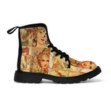 Alphonse Mucha Women’s Canvas Boots