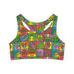 Basquiat Seamless Sports Bra