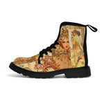 Alphonse Mucha Women’s Canvas Boots