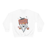 Vintage Floral Ghost Halloween Sweatshirt