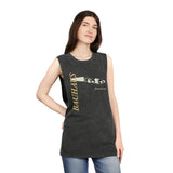 Bauhaus kick in the eye Tank top, Unisex Stonewash Tank Top